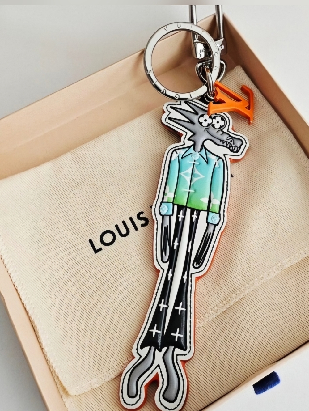 Louis Vuitton Monogram LV Friends Wolf Bag Charm & Keyholder